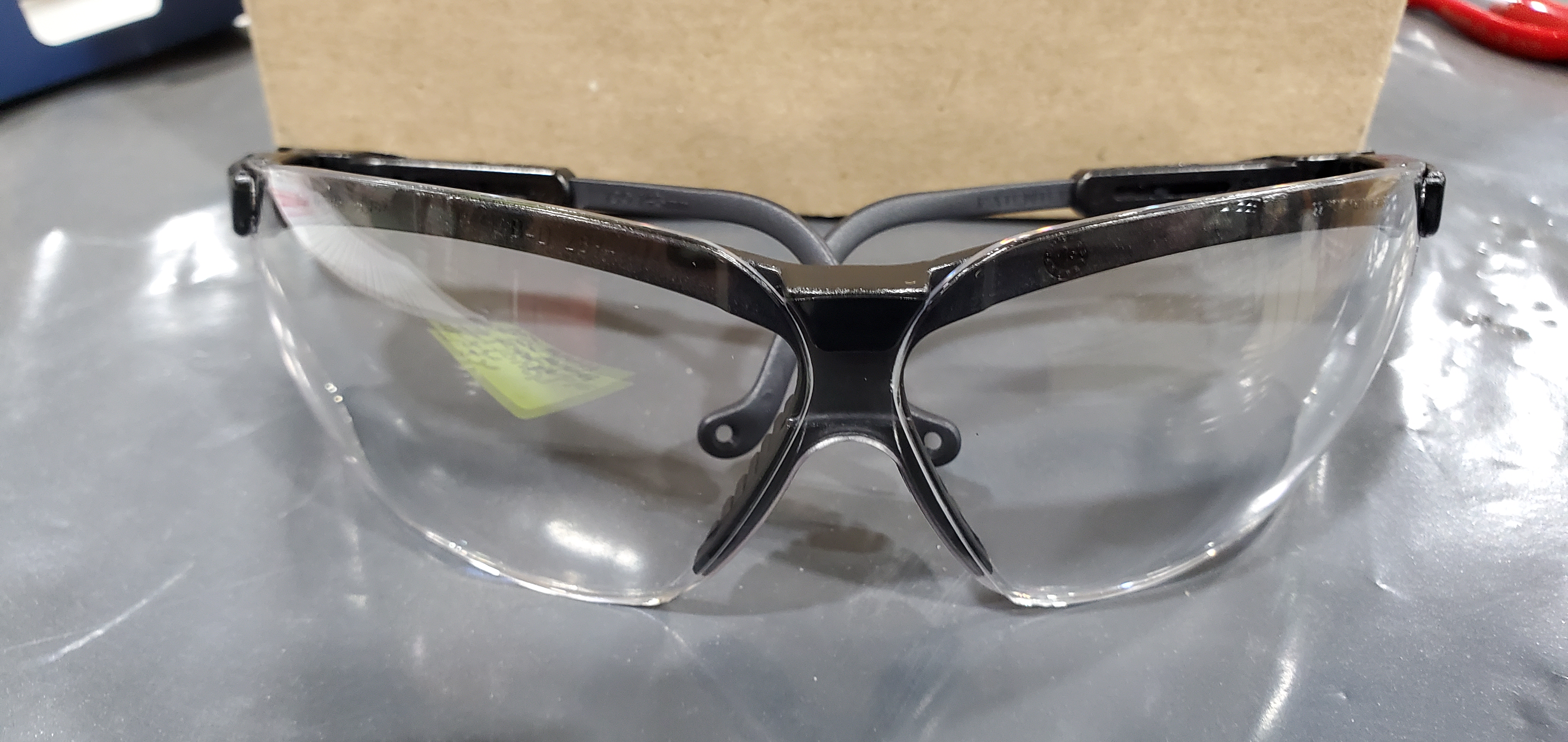 GLASSES, SAF CLEAR BLK FR POLYCAR
